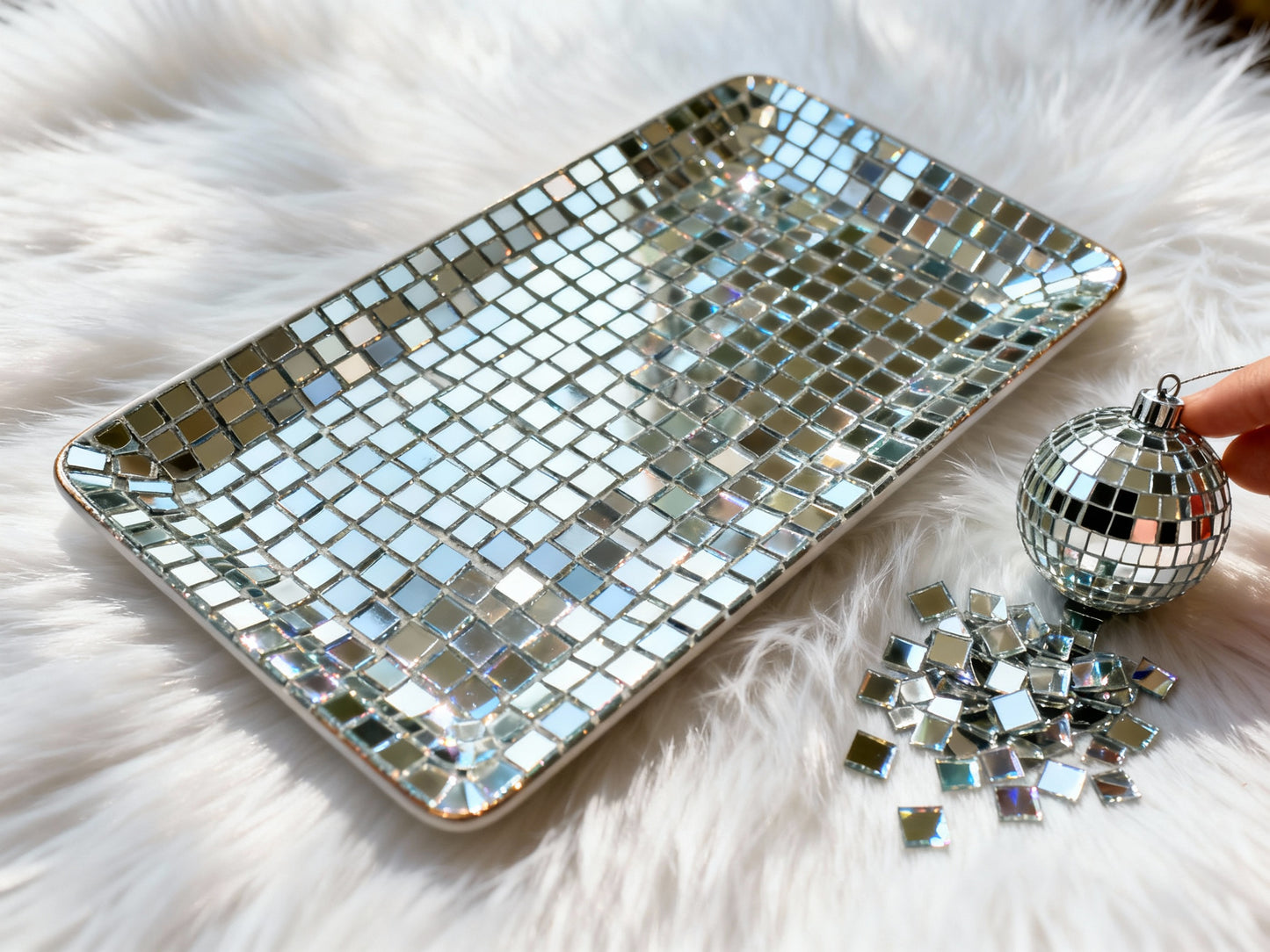 Mosaikteilchem am Stück - 1cm x 1cm